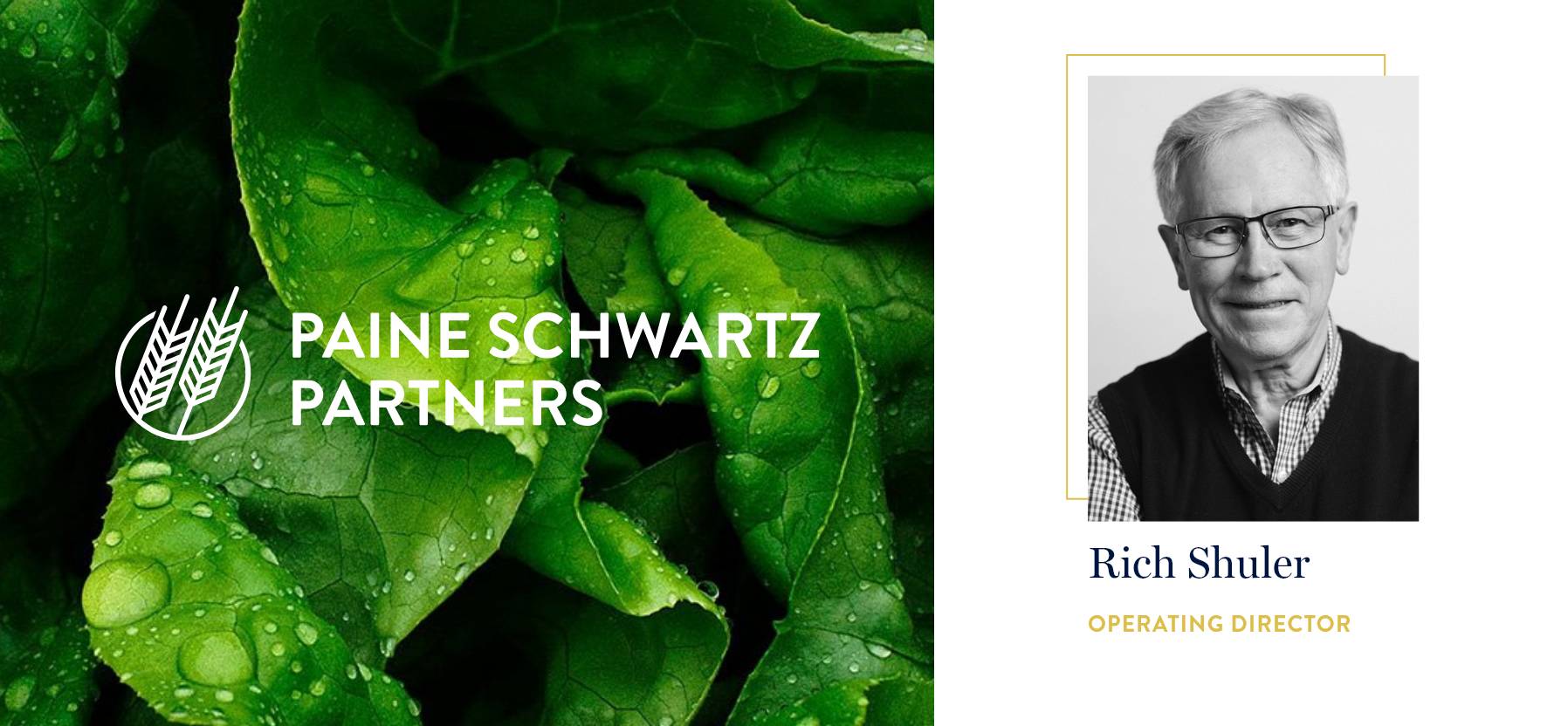 Paine Schwartz Partners Adds Richard Shuler as Operating Director@2x